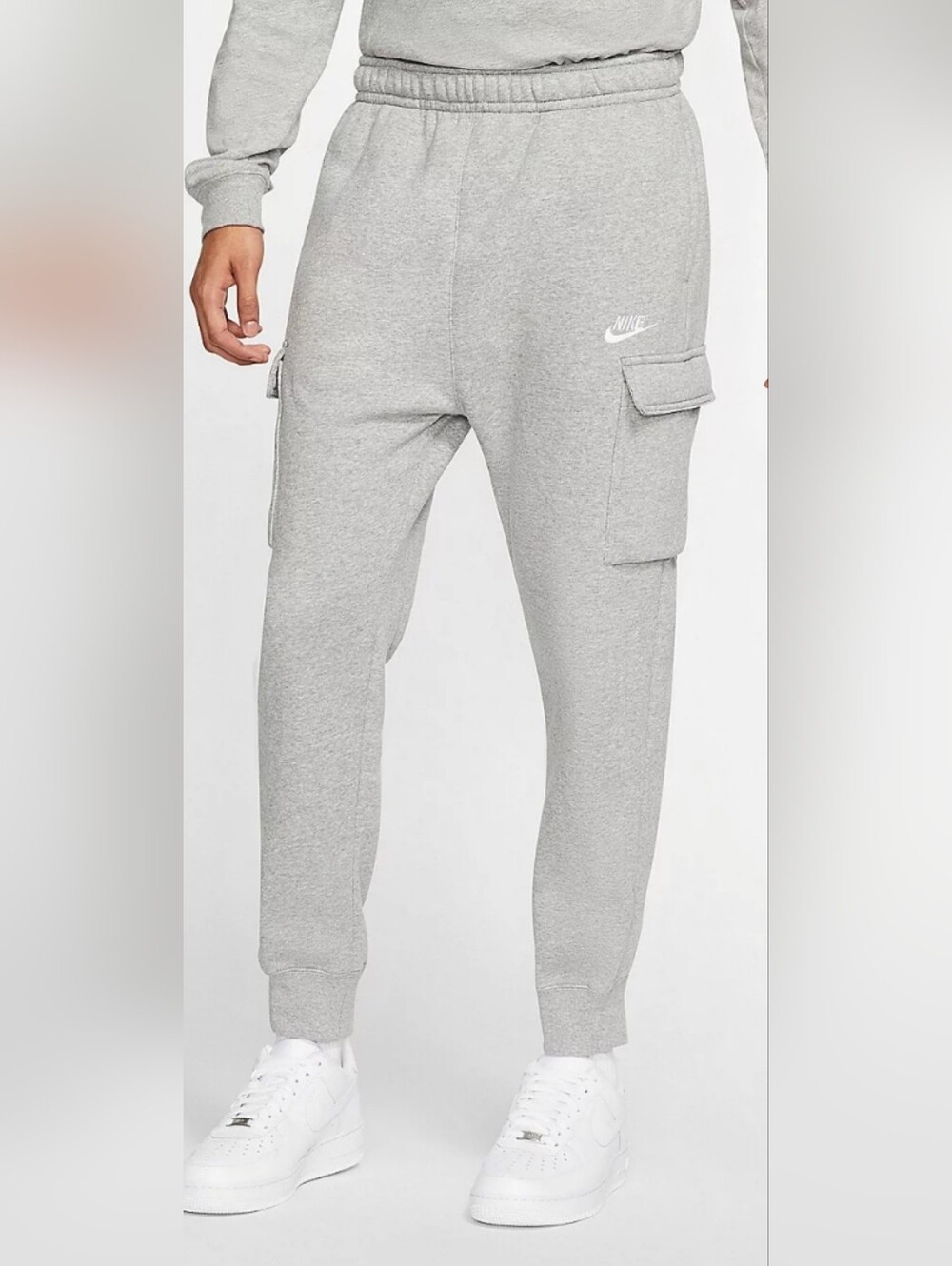 Nike FIRE! NWT! Sportswear Club Fleece Cargo Pant in Grey. Sz Lg. R2S!
